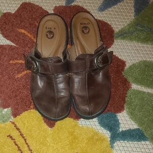 Brown Shoes with Buckle